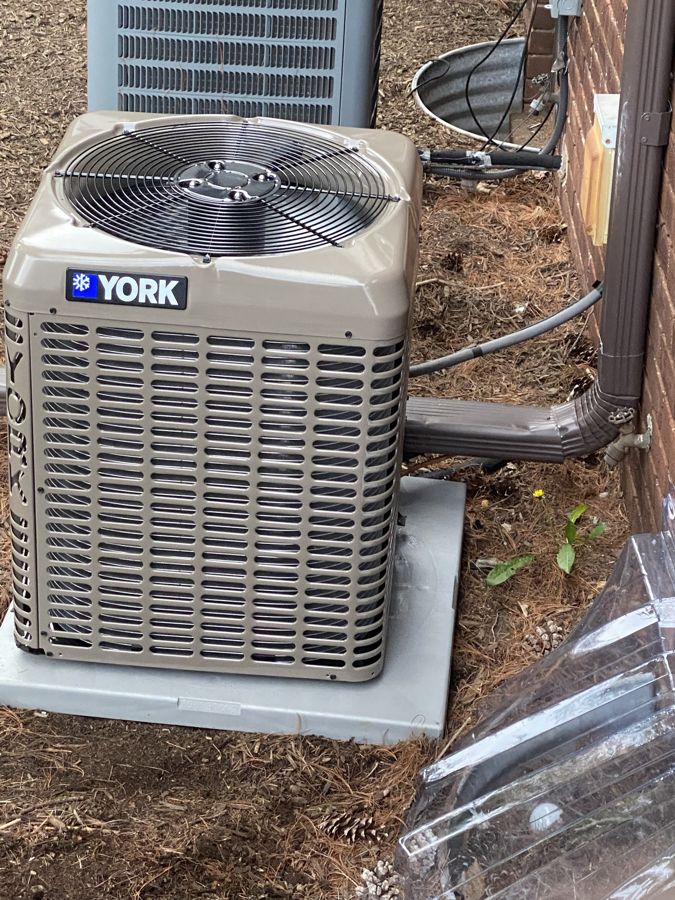 New York condenser set on a fresh pad.